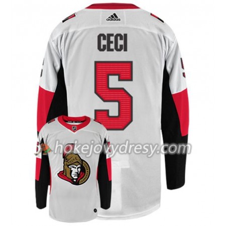 Pánské Hokejový Dres Ottawa Senators CODY CECI 5 Adidas Bílá Authentic